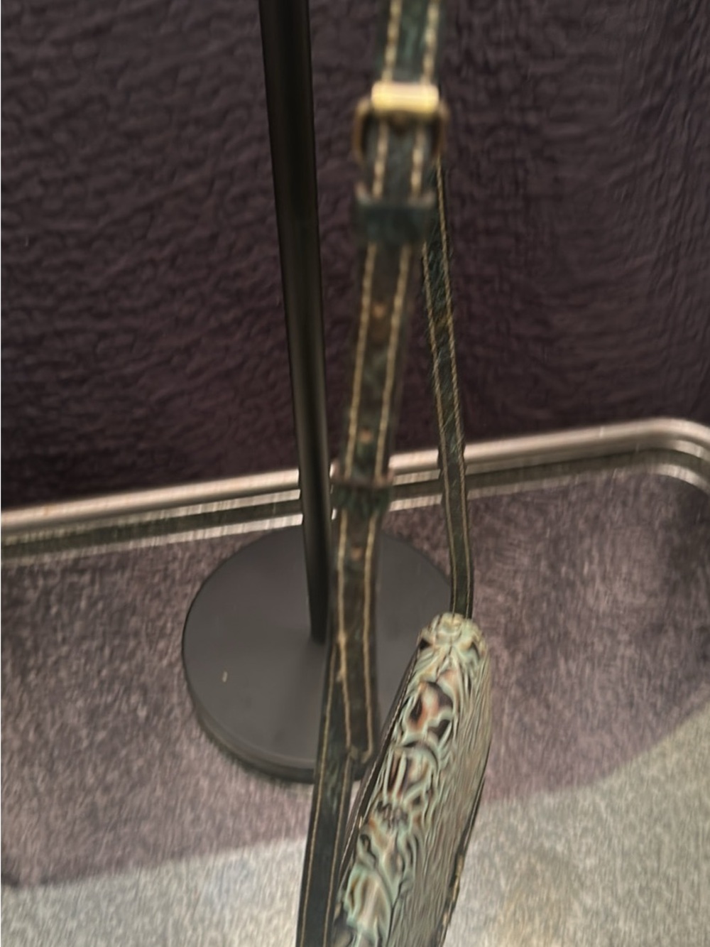 Patricia Nash Teal and Brown Hand-Tooled Floral Leather Crossbody
RETIERED - Picture 10 of 10